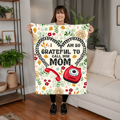 I Am So Grateful – Coral Fleece Blanket