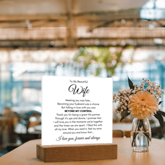 To My Wife Fate – Acrylic Square